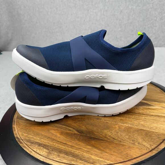Oofos Oomg Low Mesh Men's 11.5 Navy Blue Recovery Shoes NWT Slip On - Picture 5 of 6